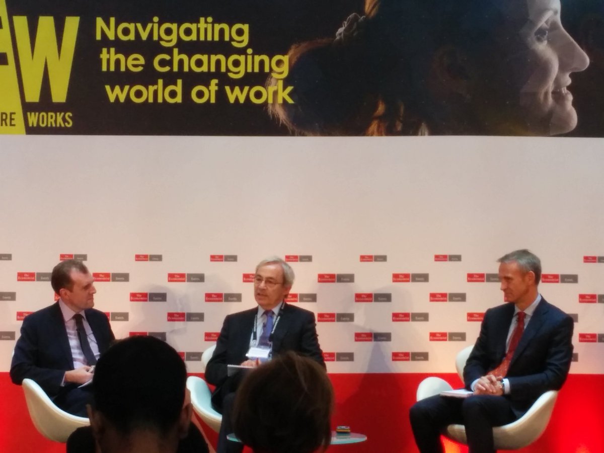 CeeGeeGB's tweet image. @JonasPrising of @ManpowerGroup at #FutureWorks2016 @EconomistEvents taking about technology's impact on work.