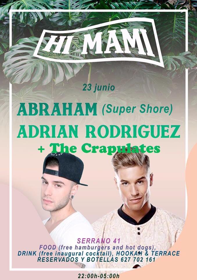 ArtistaSuspiria's tweet photo. ¿Quién se viene este jueves a #HiMami en #Serrano41! Con @adrirodriguez8 y @AbrahamGandiaSh https://t.co/5nW9Gqudfe