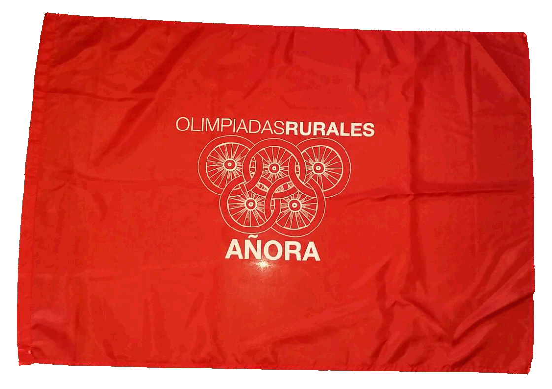 ¡No te quedes sin bandera de #OlimpiadasRurales2016 en tu balcón! Disponibles en el Ayuntamiento de Añora (2,50 €)