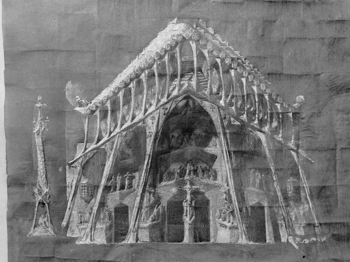 Antoni Gaudi Sagrada Familia Plan