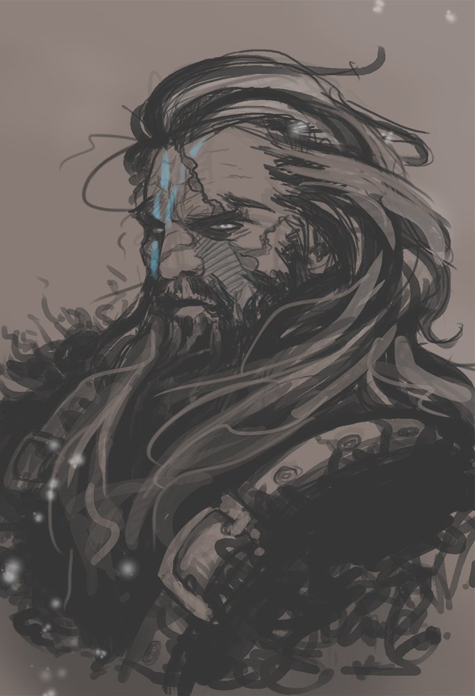 artofliloujay's tweet photo. Drawing time for @SpitPaints! Old barbarian #drawing #fantasyart #illustration https://t.co/8DeNO9zSVo