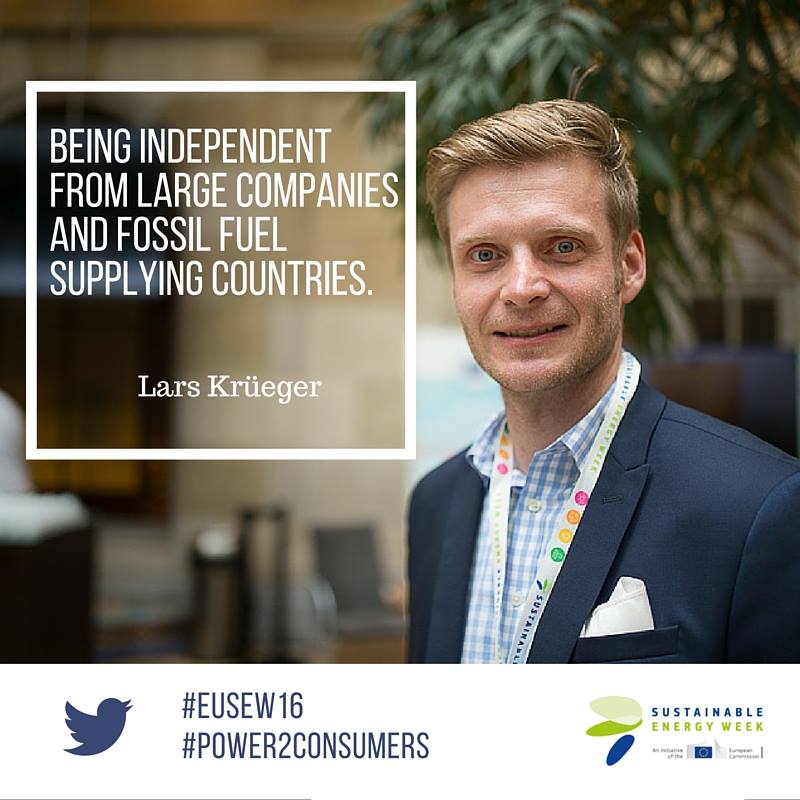 wpnergy's tweet photo. We value energy independence for #Power2Consumers #UseNotReduce
photo by @michelpetillo #EUSEW16 https://t.co/psez3aRLlL