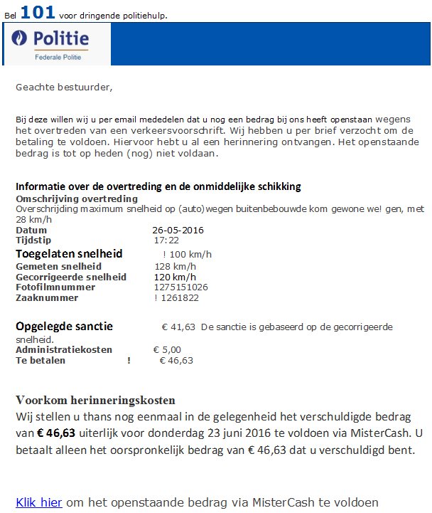 federalepolitie's tweet photo. Valse #verkeersboetes in naam van de federale politie - https://t.co/qInOfDt1ed https://t.co/p6HwHwnijj