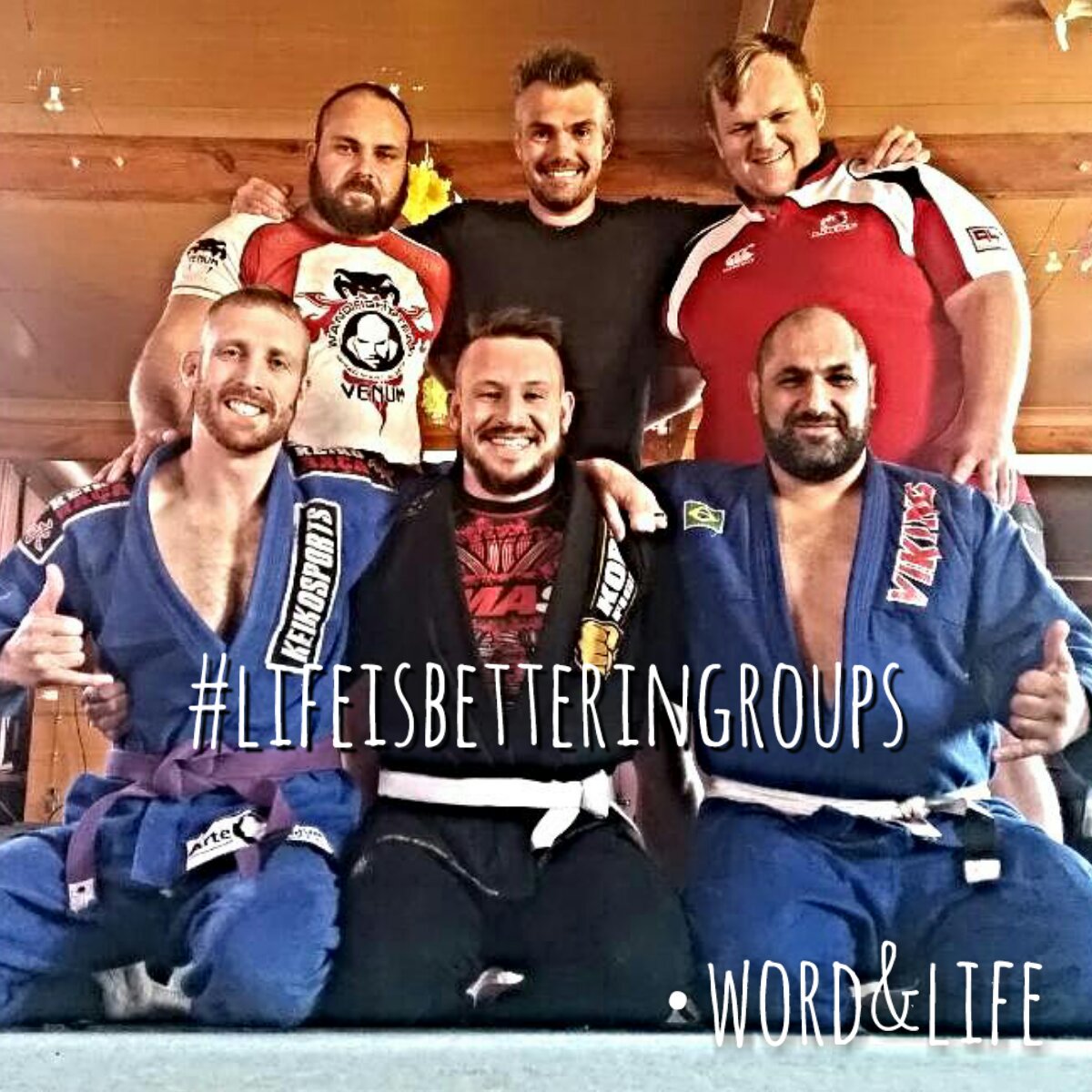 krugerjpMMa's tweet photo. #lifeisbetteringroups #bjj #grappling #family #fun #praiseJesus @WoordenLewekerk @BasilPanayi @LombardSakkie https://t.co/vrVXHKlc4c