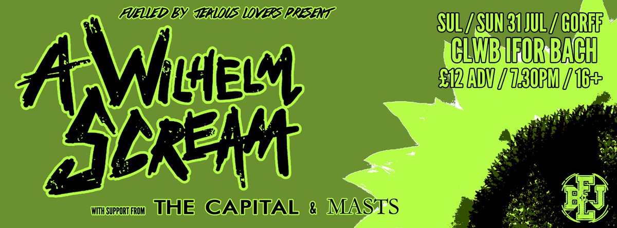 1 of the dopest punk bands ever. Masts open up 4 A Wilhelm Scream @ Clwb Ifor Bach 31/07/16 bit.ly/28LPlXM
