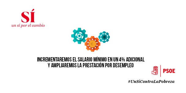 pspvalicante's tweet photo. Incrementar salario mínimo interprofesional 4% adicional y ampliar la prestación por desempleo #UnSicontralapobreza https://t.co/Rd6r35Xm6J