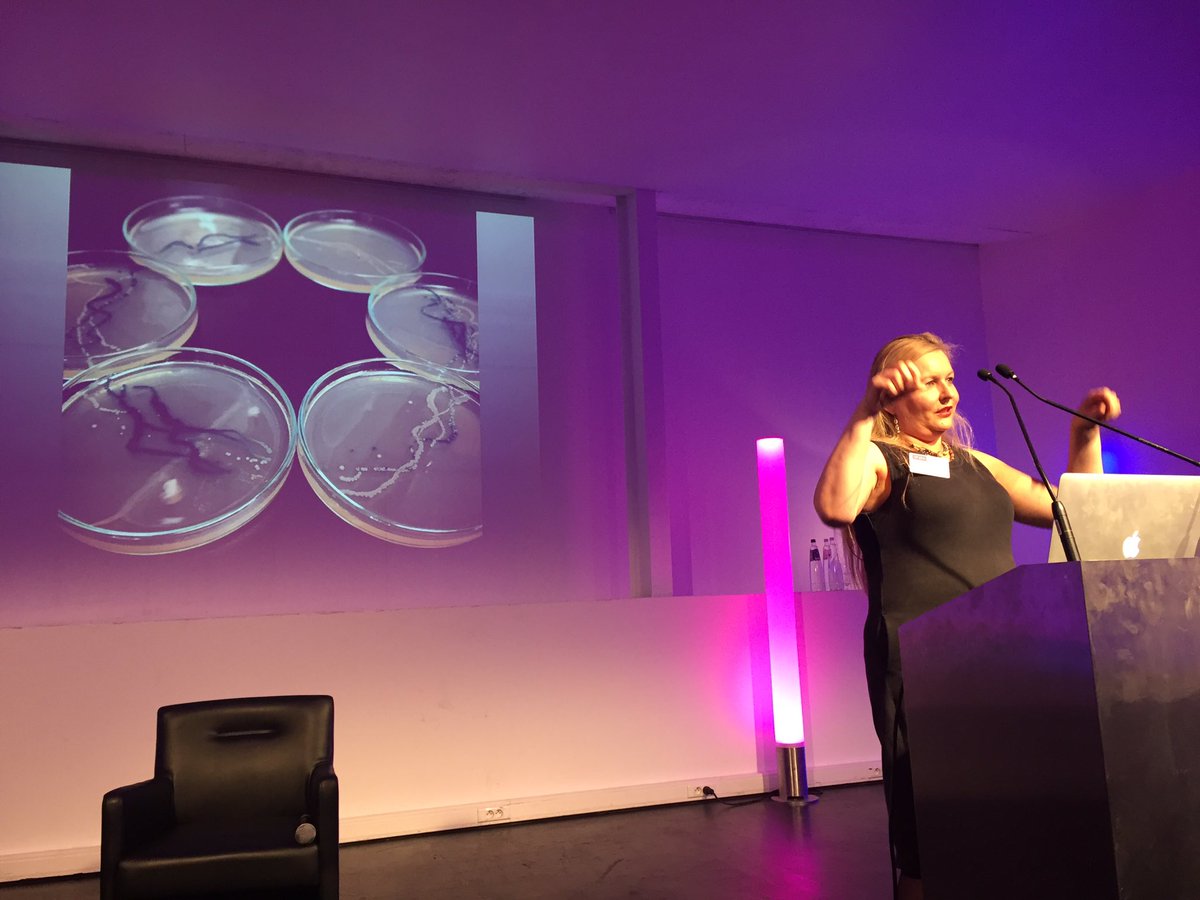 AnnaDumitriu's tweet photo. Discussing "Engineered Antibody" @digfestEU #digfest16 - made with Liu Lab @UCIrvine #Wetware #BeallCenter https://t.co/LL9GIrmO3h