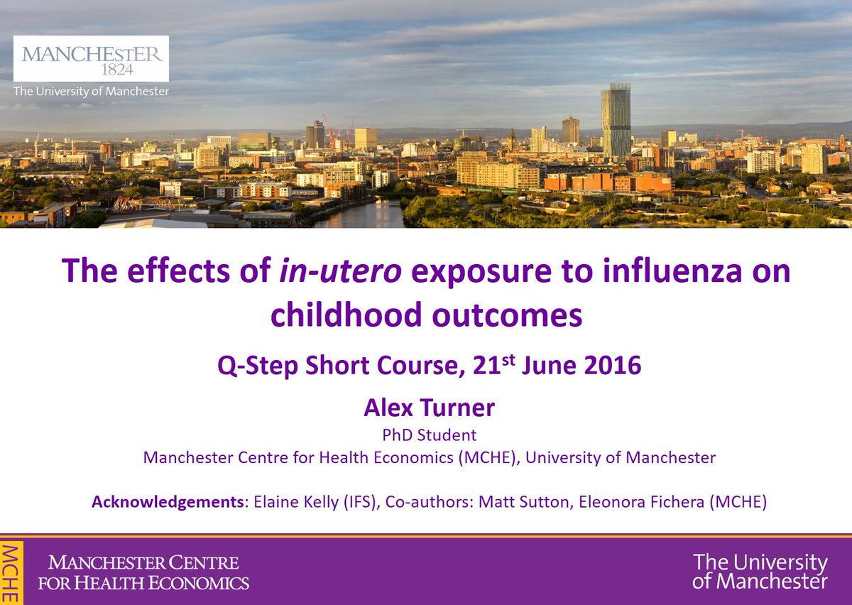 Alex Turner (@al_turner_) on Twitter photo Great to present <a href="/HealthEcon_MCR/">HealthEcon_MCR</a> research as part of the <a href="/CLScohorts/">UCL Centre for Longitudinal Studies</a> Q-Step short course on longitudinal data today. Great to present <a href="/HealthEcon_MCR/">HealthEcon_MCR</a> research as part of the <a href="/CLScohorts/">UCL Centre for Longitudinal Studies</a> Q-Step short course on longitudinal data today.