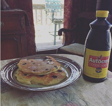 Tired of having maple syrup with your pancakes? Replace it with Autocrat Coffee Syrup, you won't be disappointed!