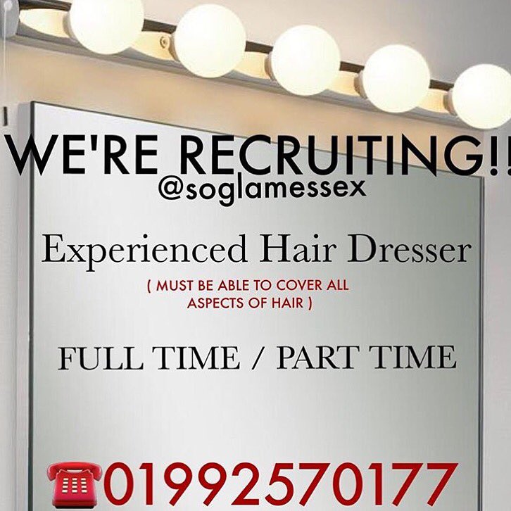 HairByAdele's tweet photo. ⭐️WE'RE RECRUITING ⭐️ EXPERIENCED HAIR DRESSER Please Call &amp; Leave Details We Will Contact You
SO GLAM MANAGEMENT https://t.co/R7pAUEBaSu