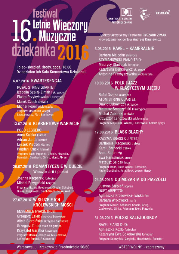 Okolnik_koncert's tweet photo. Już za 15 dni inauguracja XVI edycji festiwalu #Warsaw #TraktKrolewski #Chopin #UMFC #RoyalStringQuartet #Royal https://t.co/wsBOQQTvXC