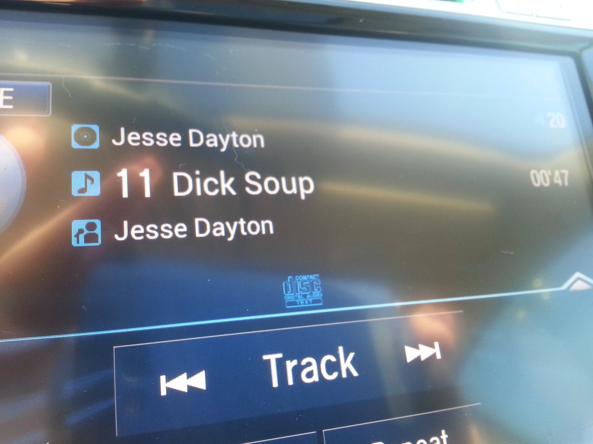 rgkennedy57's tweet photo. 1st ride 2 work in my new car w/ Satellite radio but I opted for this cd. @jessedayton #dicksoup #TantalizingTuesday https://t.co/CwPNDCxjAd
