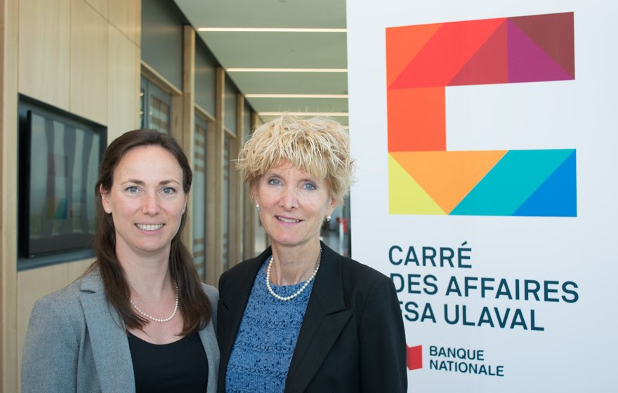 fsaulaval's tweet photo. Le Carré des affaires FSAULaval-Banque Nationale a 2 nouvelles professeures à sa direction : https://t.co/0jdqoK1rAI https://t.co/tm63Ix8jhB