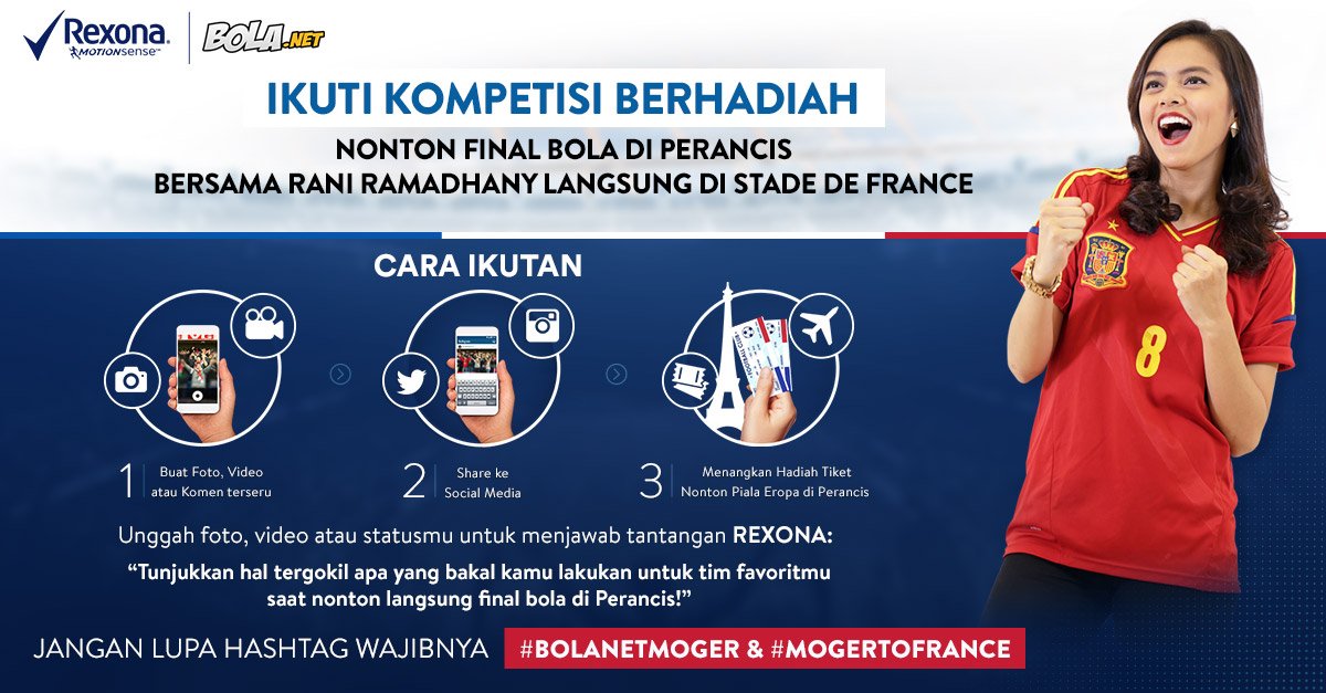 Bolanet's tweet photo. Cara gratis nonton piala Eropa langsung di Prancis> https://t.co/5aq7F2GHbp  #MOGERTOFRANCE #BOLANETMOGER @RexonaID https://t.co/QSjJmWjNBu