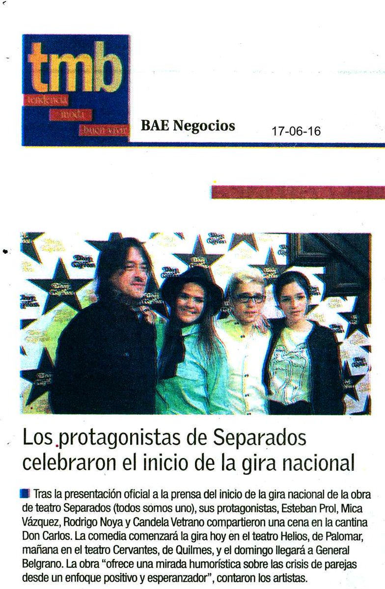 WePrensa's tweet photo. @separadoslaobra antes de Separados en Brandsen @Candevetranok @RoNoyaa @micavazquez @prolesteban // https://t.co/qwTlPqzPPp