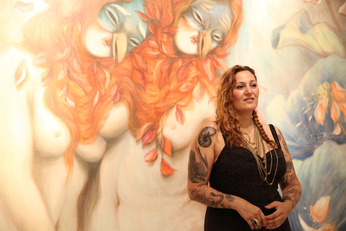GraffitiArtMag's tweet photo. The beautiful Miss Van will open her first museum show "El Vento En Mi Plelo" today at 8.pm at @cacmalaga <3 <3 https://t.co/w5QQ3mhpwj