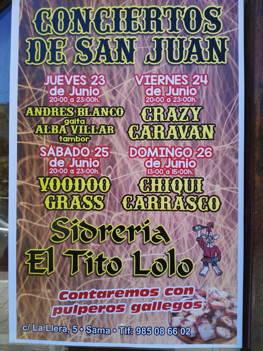 Crazy_Caravan's tweet photo. Buenas tardes!!! El viernes tarde/noche estaremos tocando en Sidreria Casa Lolo. Pulpo, vino/sidra y buena música!!! https://t.co/g1IHlLU4E7