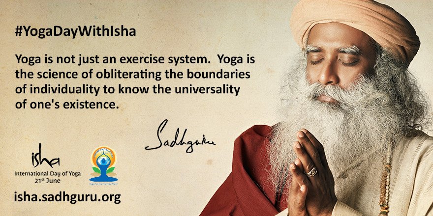 #Sadhguru message for #YogaDay. #YogaDayWithIsha #YogaTools