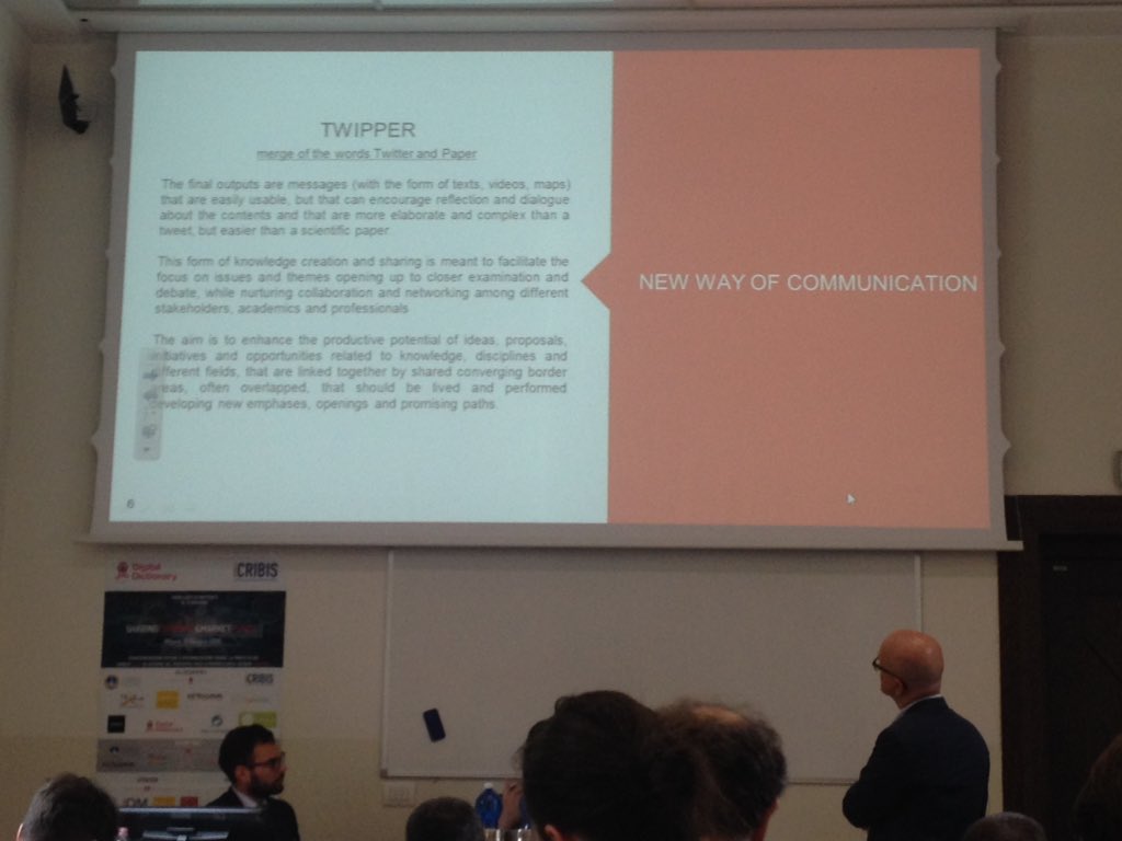 GiuliaBusca's tweet photo. Do you know what a #twipper is? Nuove forme di comunicazione all'evento di #sharingeconomy di @DD_social https://t.co/KnhfSL2uRY