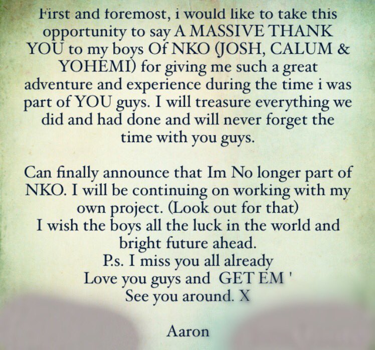 AaronG_Music's tweet photo. Announcement https://t.co/E98tCayXkH