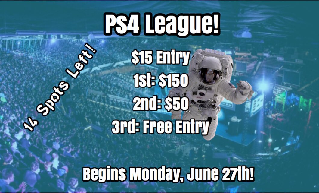 ApolloOLT's tweet photo. 2/16 Spots Filled! Ps4 League!
$15 Entry!
@DNR_CREW @NightRTs https://t.co/LWeuMWDYVw