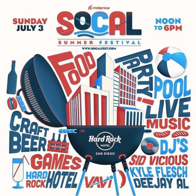 HardRockSD's tweet photo. The biggest backyard BBQ in #SanDiego happening July 3rd! #SocalFest - https://t.co/R9kOis7Uk5 https://t.co/1SMCPXNwCe