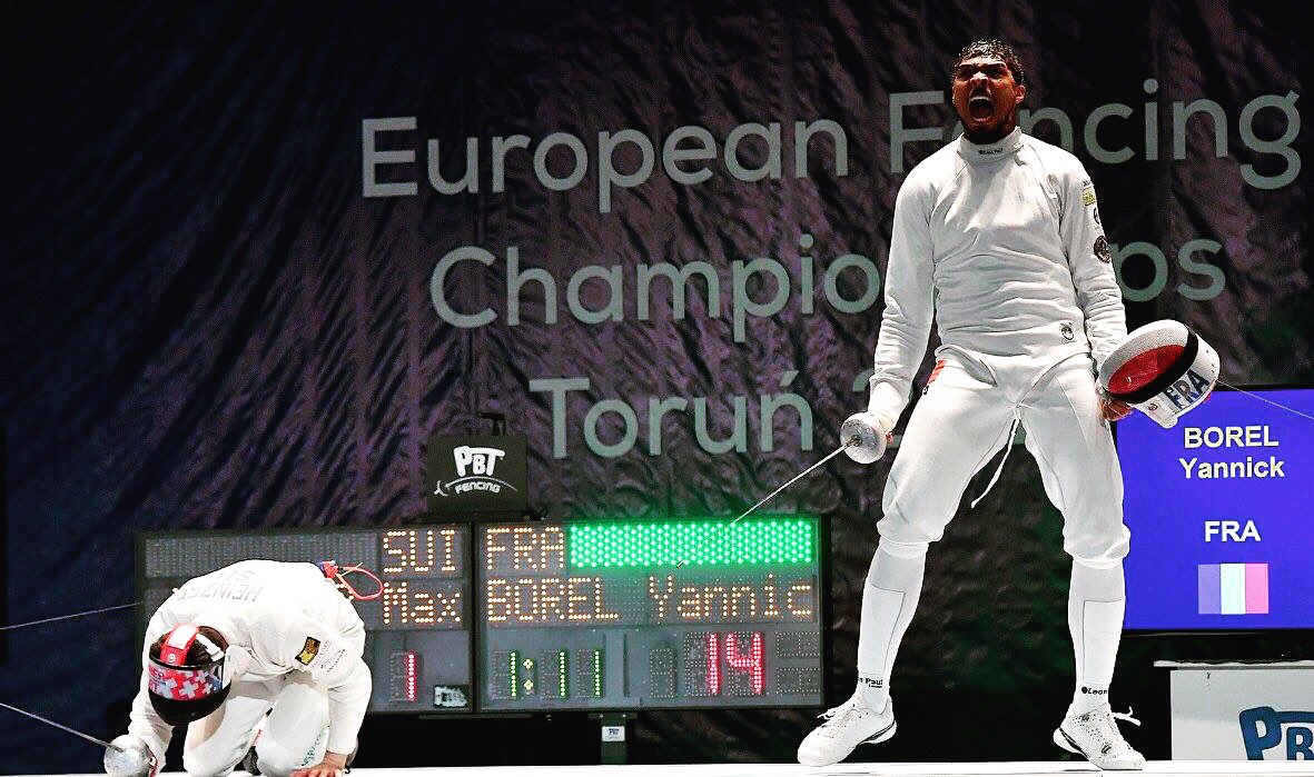 FIE_fencing's tweet photo. Yannick Borel of @ESCRIMEFFE  got the Gold medal in men's epee in #Torun2016 👏🇫🇷 #RoadToRio #fencing #Rio2016 https://t.co/Tf2BRiytS1