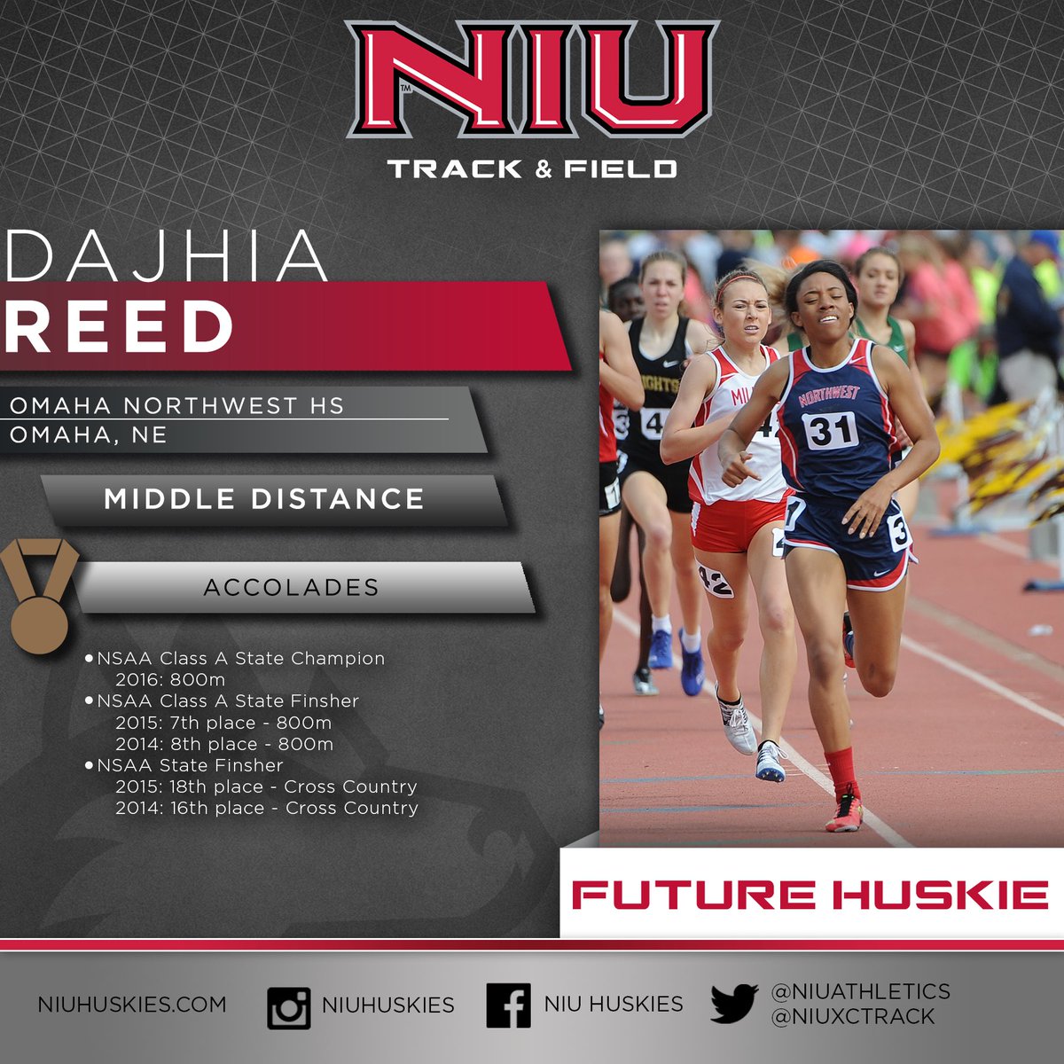 Taking "Once a Husky, always a Husky" to another level! Congratulations on your commitment Dajhia! 🐾 🏅