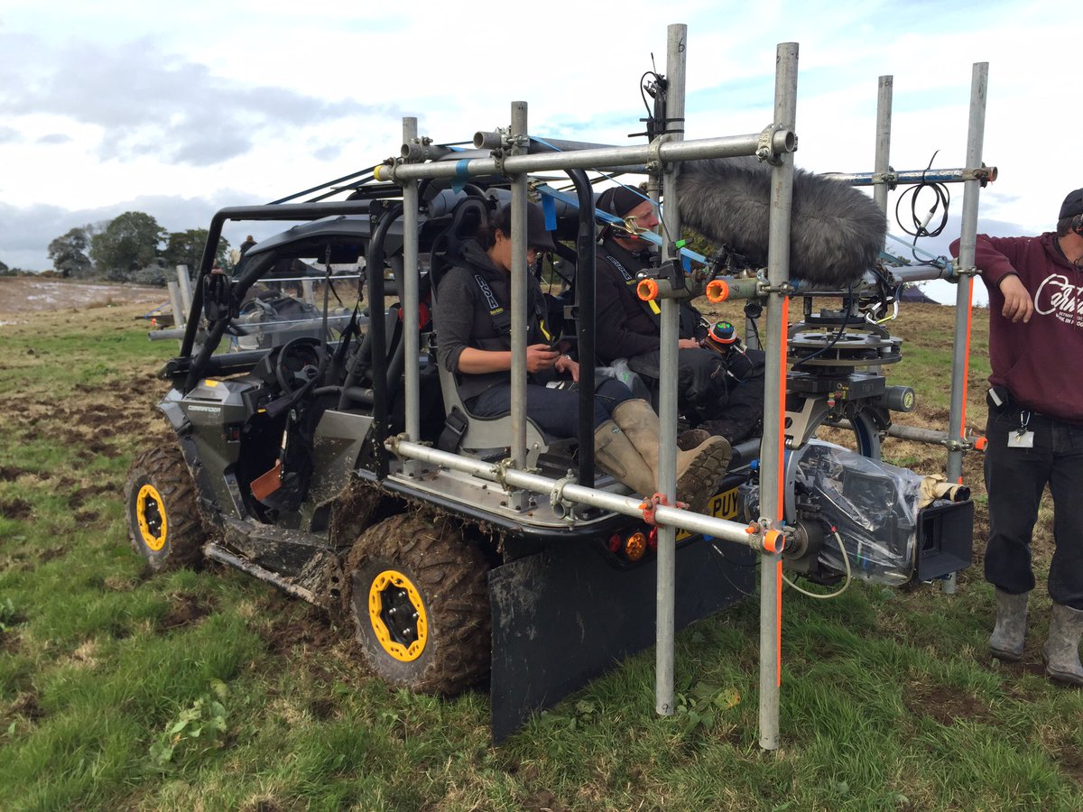 DuncanBarbour's tweet photo. And here it is mounted on t "Robin" tracking vehicle @CamRevolution @GameOfThrones @ScotFacilities https://t.co/niritKeMQR