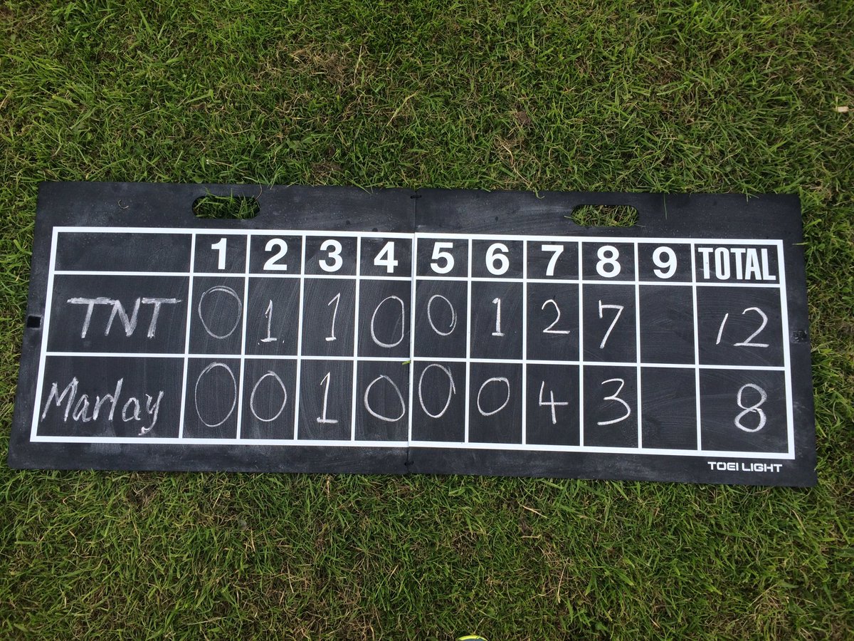 Final score 12-8 to TNT after extra inning! Both teams took a while to find their bats! 😀 #llpd