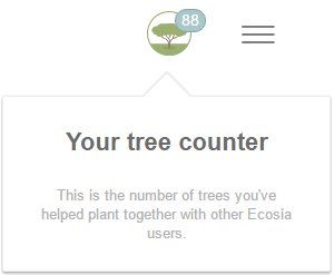 BeeGreen2016's tweet photo. We are happy to see that we are already at 88 #trees! It's never been easier with @Ecosia. Take action! https://t.co/TxV1i5Q4F9