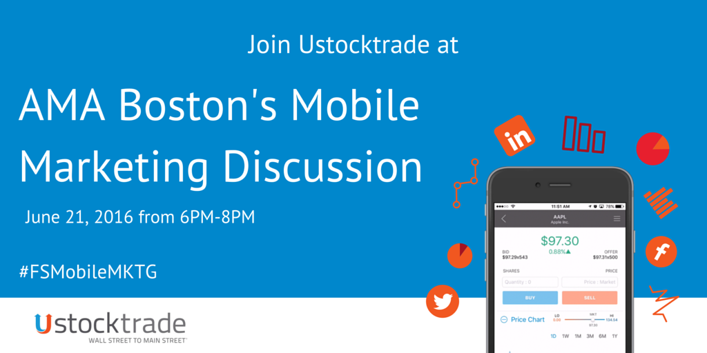 Ustocktrade's tweet photo. Join @Ustocktrade today at @amaBoston Mobile in Financial Services Marketing #FSMobileMKTG https://t.co/zQ72ZEmimb https://t.co/Hz1JySpPwi