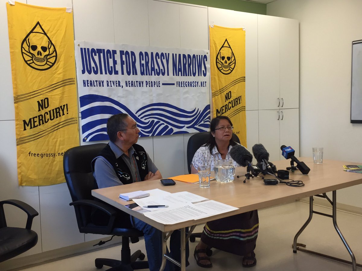 La Première Nation "Grassy Narrows" tient un point de presse et compte demander à la province l'accès au site #rcmb
