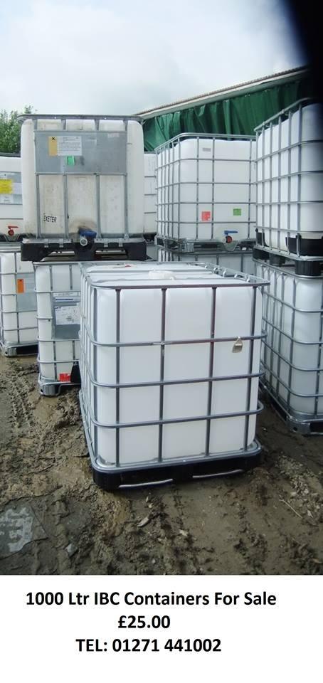 Newbery_Rec's tweet photo. Good 1000Ltr IBC Containers for Sale Call Newbery Recycling 01271 441002 https://t.co/FIWo8S5sCH