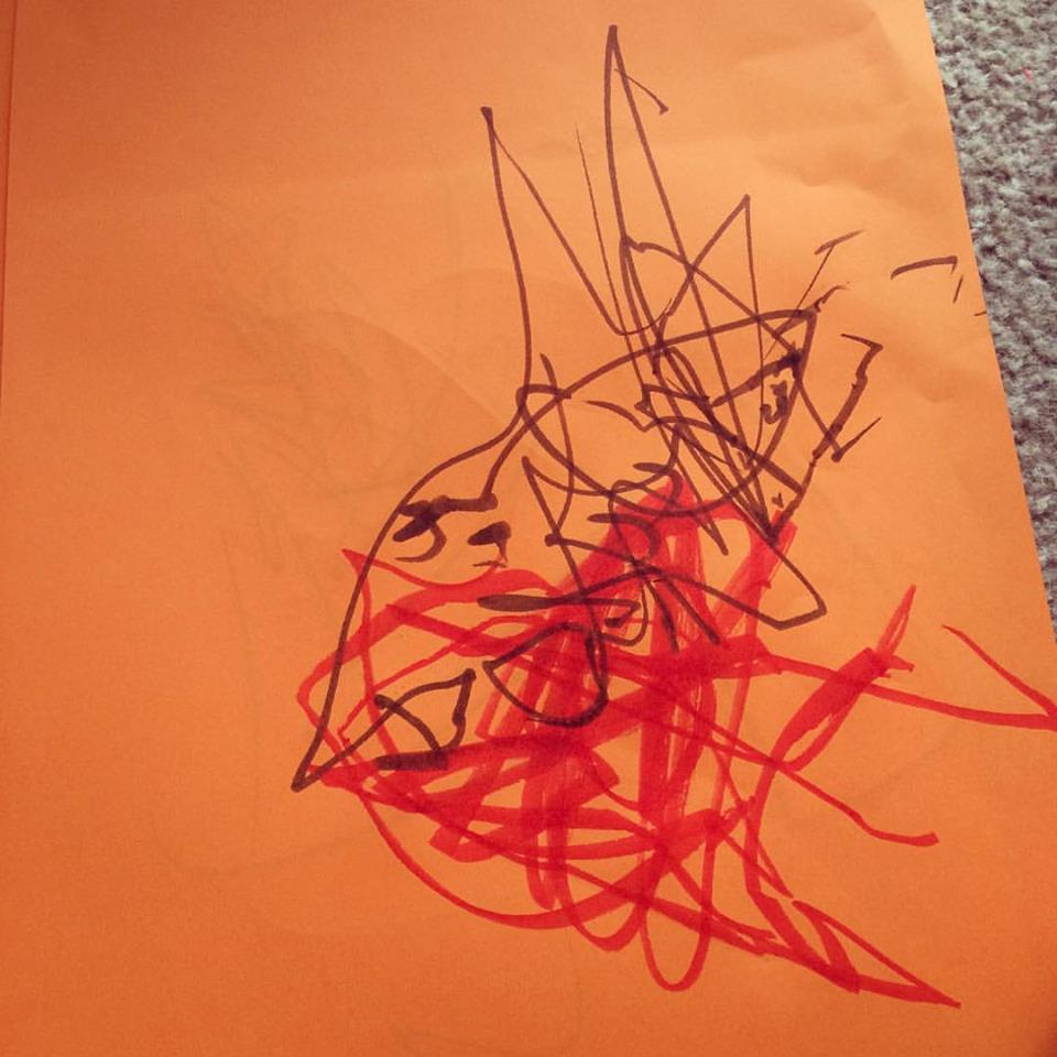 JennaKateKellyy's tweet photo. @ELCUK Noah's attempt at Daddy! Not bad for a 2 year old, I can make out the eyes and hair! #IDrewDad https://t.co/PTVcAFsQDp
