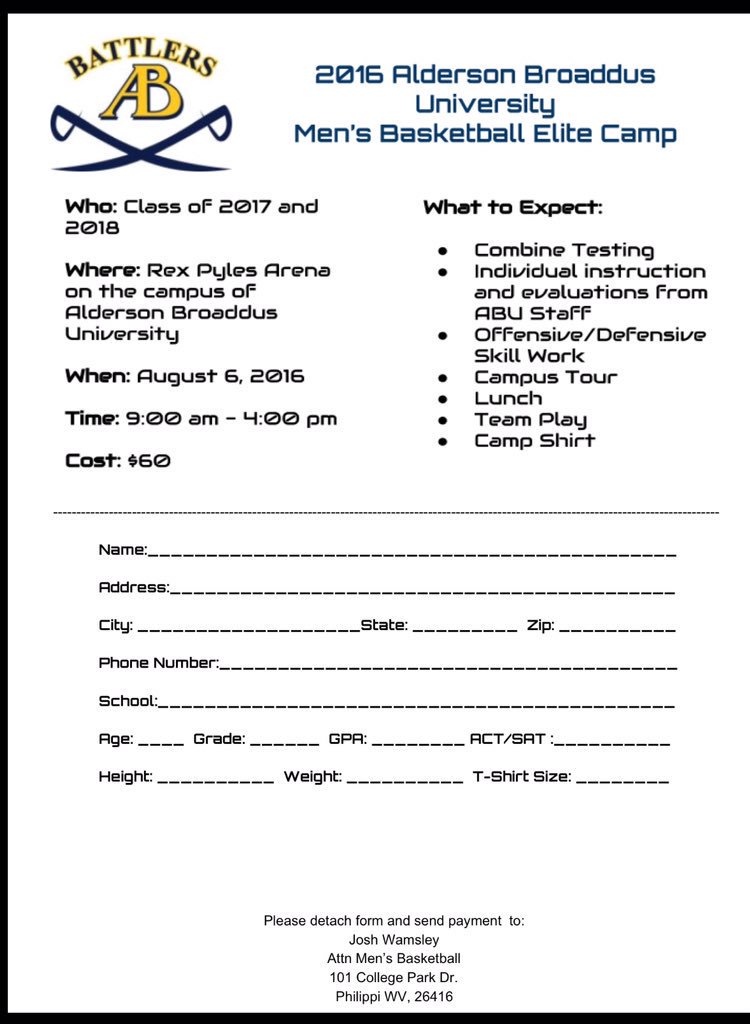 EHoopsOhio's tweet photo. Was asked to spread this around, should be a great camp. One of the many quality D2 programs in West Virginia: https://t.co/9AjWDDj32e