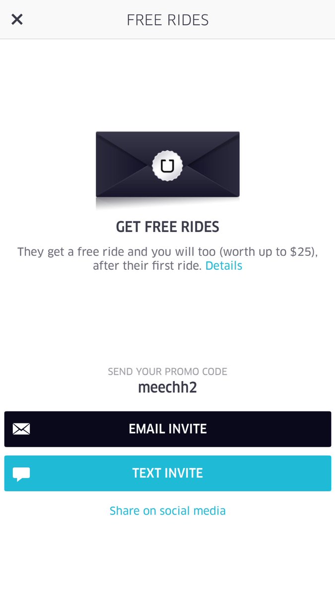 Shelovesmeechie's tweet image. When in need, this uber code shall set you free!