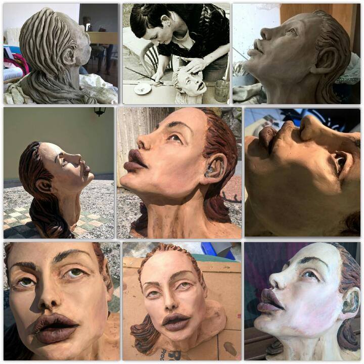 valey_missvaley's tweet photo. "Angelina"   (scultura in argilla 2016)
#art #clay #sculpture #angelinajolie #artist #valey #paint #workinprogress https://t.co/7ZxS8dVv11