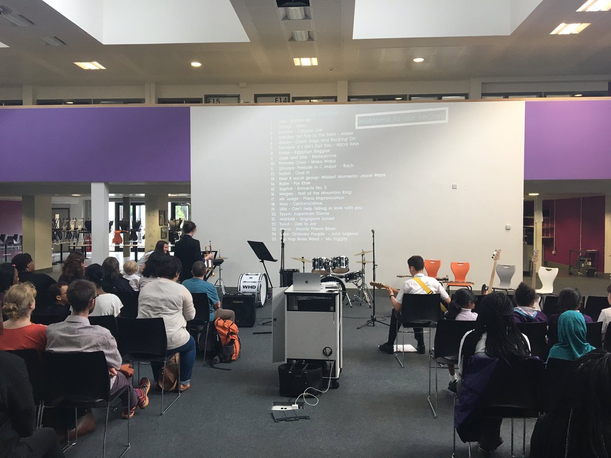 HistoryPardoe's tweet photo. Excitement (and crowd!) building ahead of the @school21_uk Summer Recital @CrowhurstEmily https://t.co/S531M70aZF
