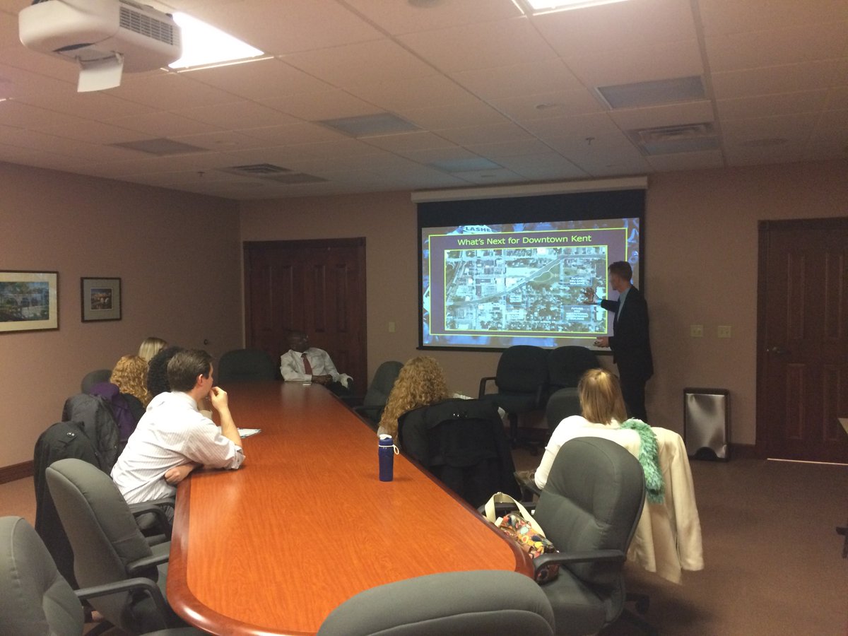 Kent_YP's tweet photo. Another photo from #KentYP meeting with Dave Ruller, City Manager of #KentOH. #KentState https://t.co/4JEi8euwxp
