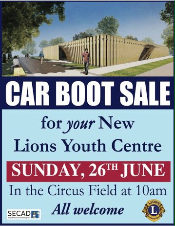 Car Boot Sale on this Sunday - Please Support