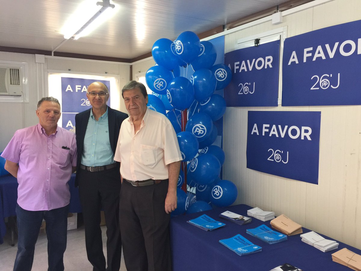 Nuestro Pte Provincial, Ramiro Ruiz Medrano, visita nuestra sede de campaña y solicita el voto para el @PPopular