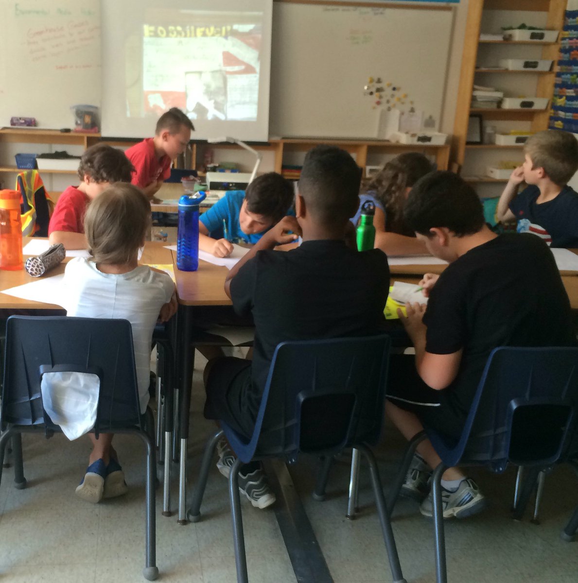 p4_missphillips's tweet photo. Carter teaching us a little about #fossilfuels & Dejan is teaching us about #ethanol. #ConservationOfResources https://t.co/mqNuEklbwC