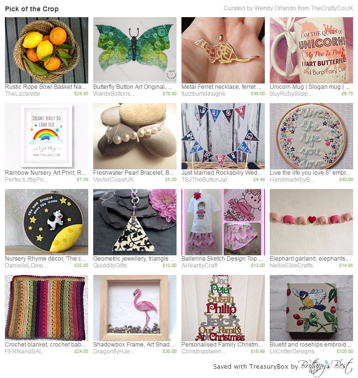 We've been featured in a #treasurytuesday by TheCraftyCoUK Thank you very much! etsy.me/28K8PHr