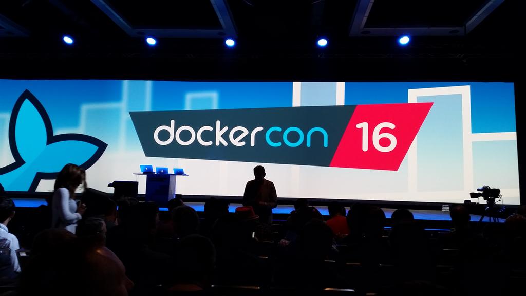 SeanAzlin2's tweet photo. Dockercon 2016! The awesomeness overflows. Long live #Docker https://t.co/lZs0kwHcCF