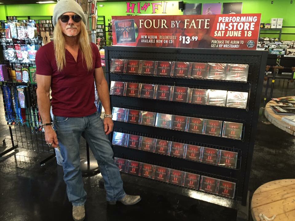 FourByFate's tweet photo. Tod Howarth here - 
I'm heading home after instores/performances for RELENTLESS! Thank you all you showed up! https://t.co/jXggr9b2OE