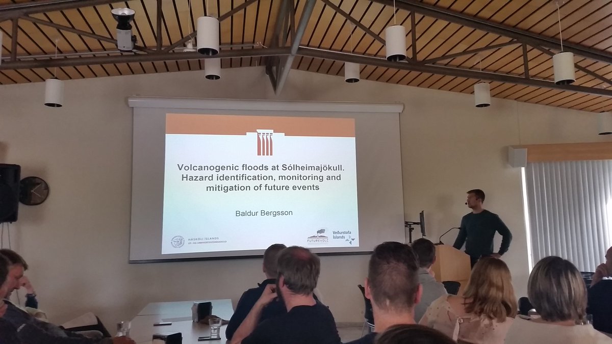 Storkuberg's tweet photo. Til hamingju Baldur. Congratulations to Baldur Bergsson on finishing his Masters on Sólheimajökull glacial floods! https://t.co/knj3VF8T0E