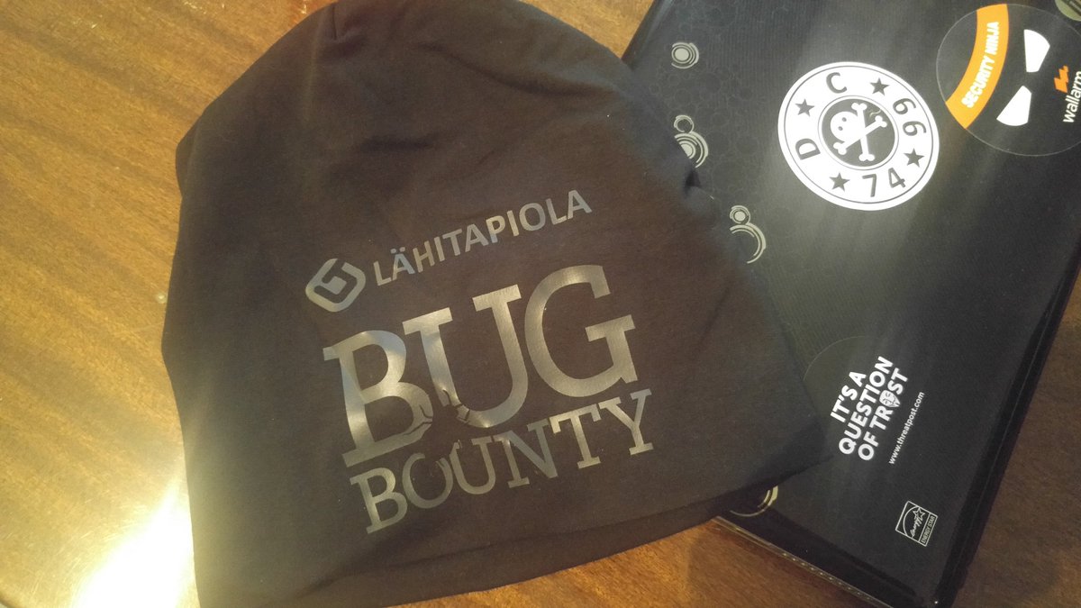 0xKonqi's tweet photo. Got my swag ( hat ) from #localTapiola. It's really badass! :) @Hacker0x01 https://t.co/Kr3VJmMVIp
