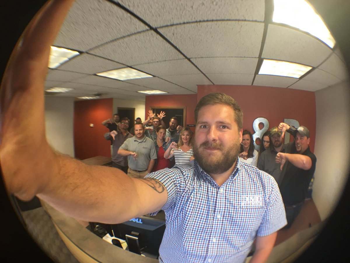 Can you tell how the D&amp;D Office feels about #NationalSelfieDay?