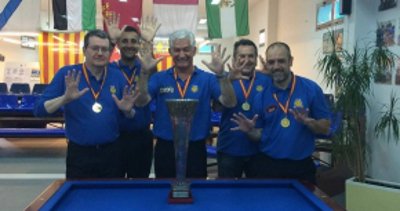 3CBilliards's tweet photo. Tenth Title For Catalan in Spanish Team Championship #carom #billiards https://t.co/ErJCziIIvX https://t.co/E3IITI5HAQ
